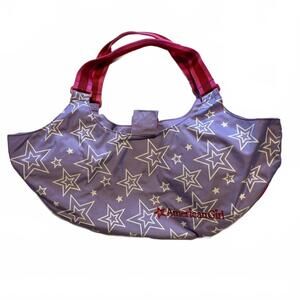 American Girl Two doll carrying tote purple with white stars